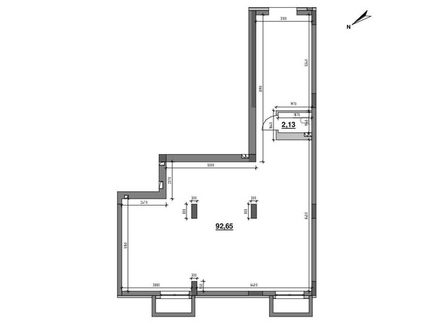 ЖК Риел Сити: планировка помощения 94.76 м²