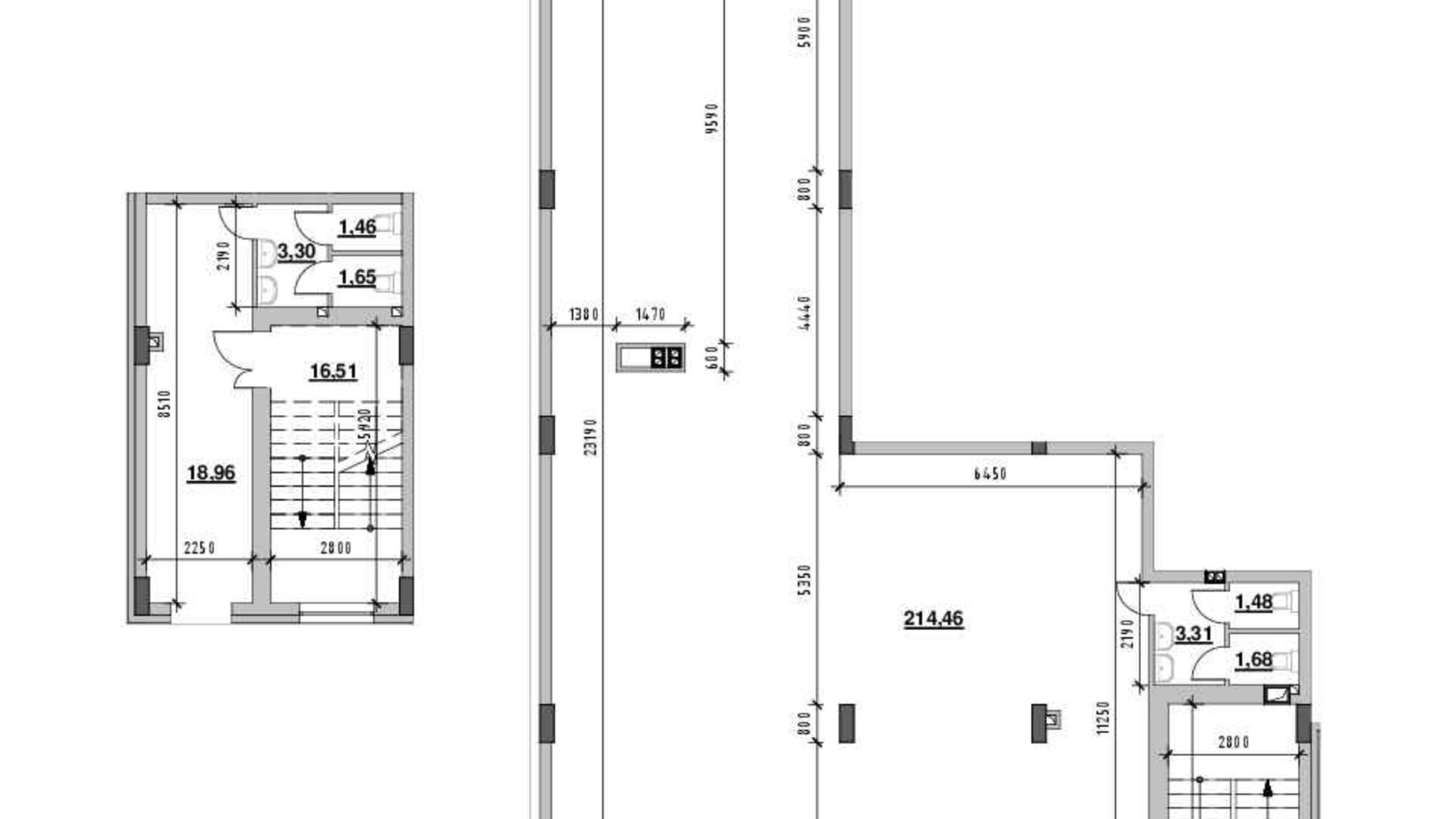 Планування приміщення в ЖК Ріел Сіті 267.26 м², фото 580181