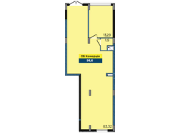 ЖК Washington City: планування приміщення 98.6 м²