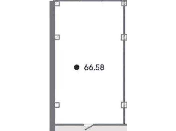 Офис-центр Business City: планировка помощения 66.58 м²