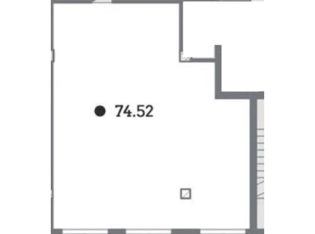 Офис-центр Business City: планировка помощения 74.52 м²