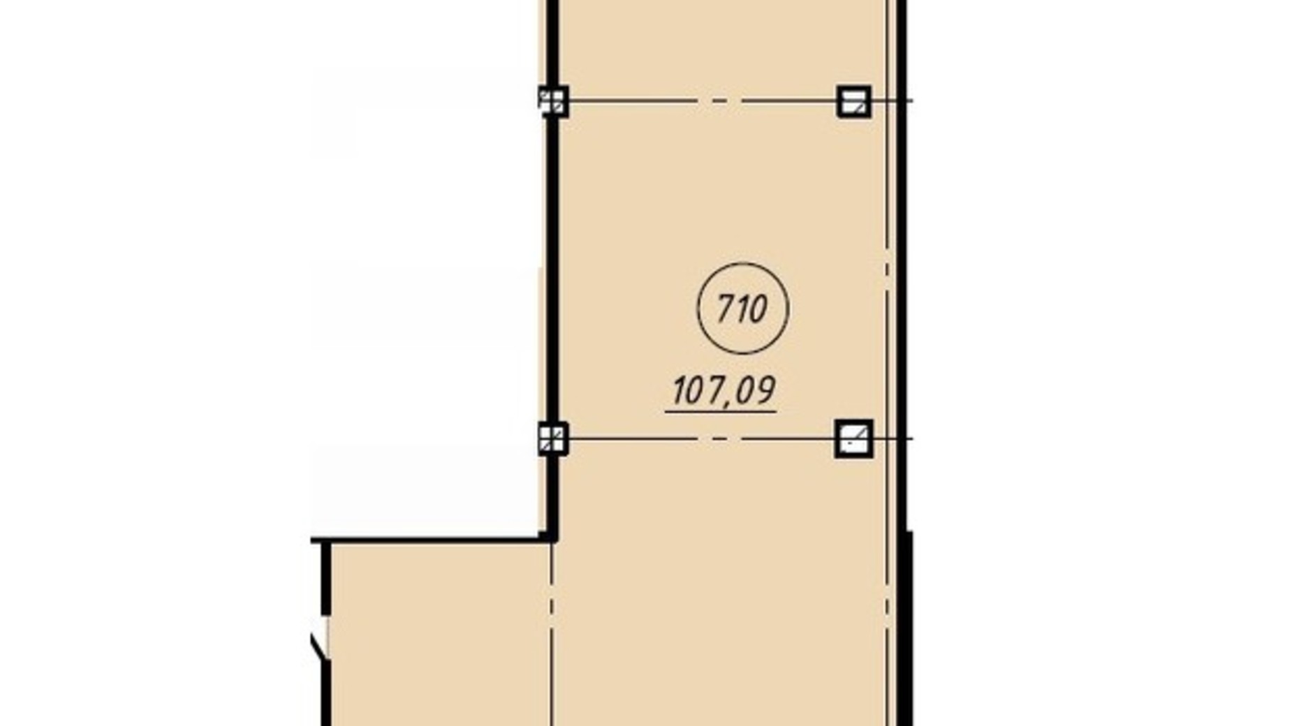 Планировка помещения в Офис-центр Business City 107.09 м², фото 581267