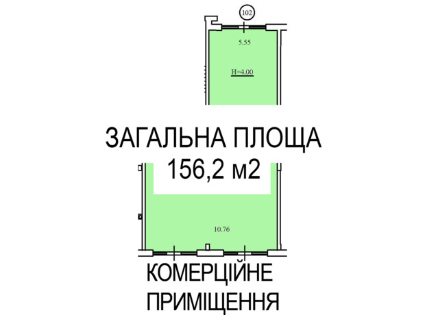 КД Liberty Residence: планировка помощения 156.2 м²