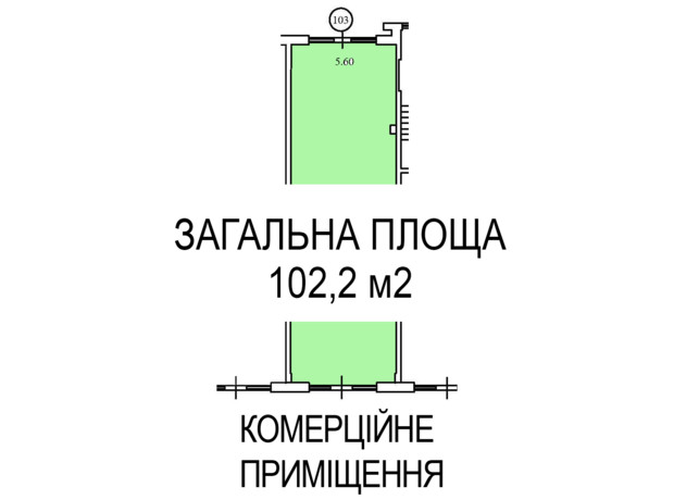 КД Liberty Residence: планировка помощения 102.2 м²