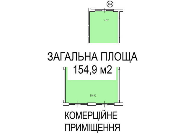 КБ Liberty Residence: планування приміщення 154.9 м²