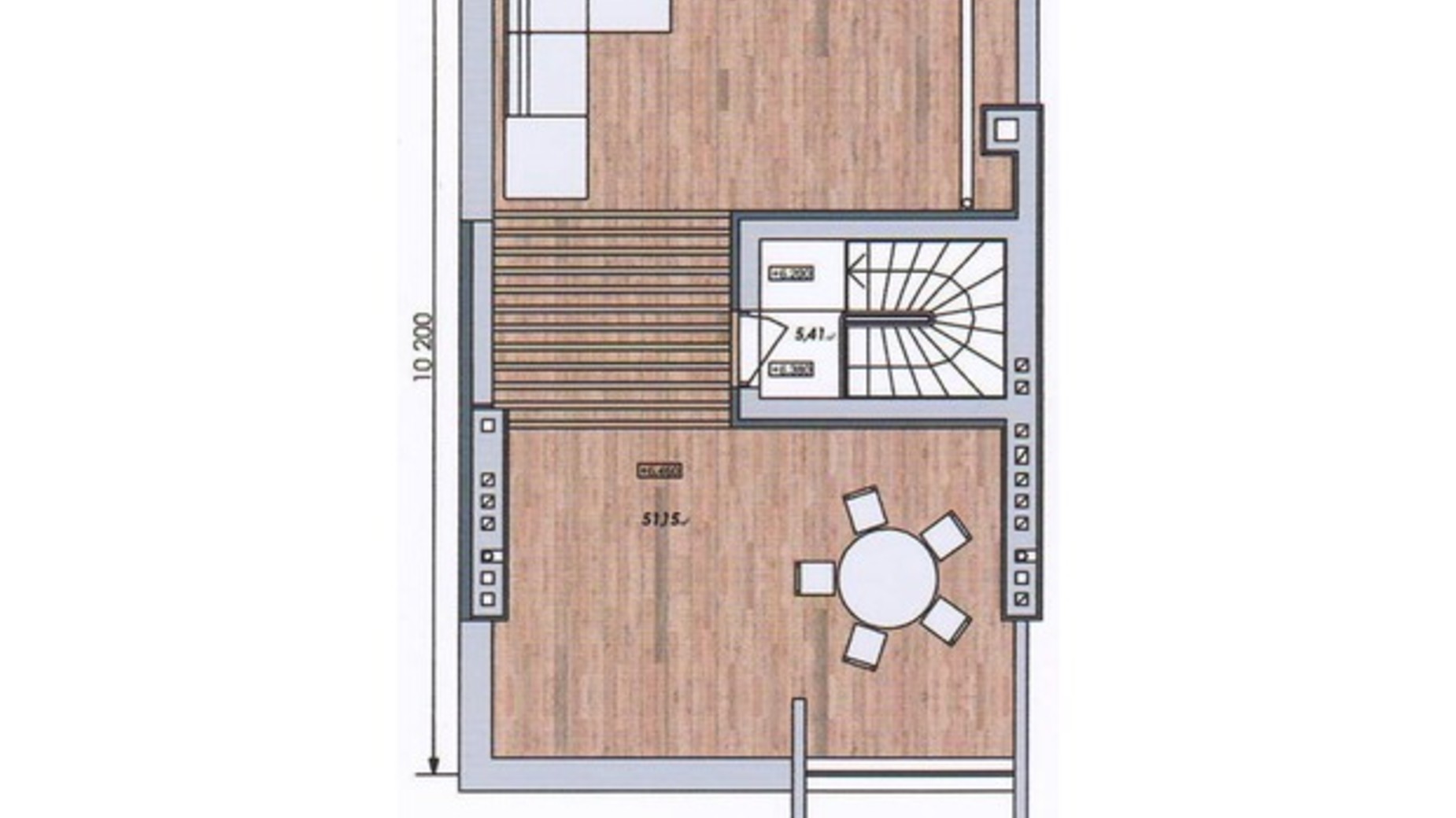 Планировка таунхауса в Таунхаус Мальвы 120 м², фото 585627