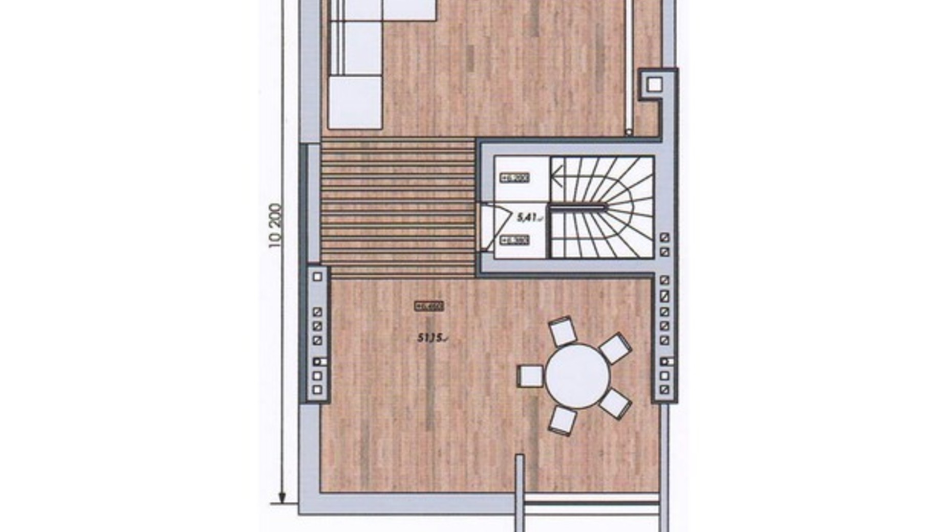 Планировка таунхауса в Таунхаус Мальвы 120 м², фото 585631