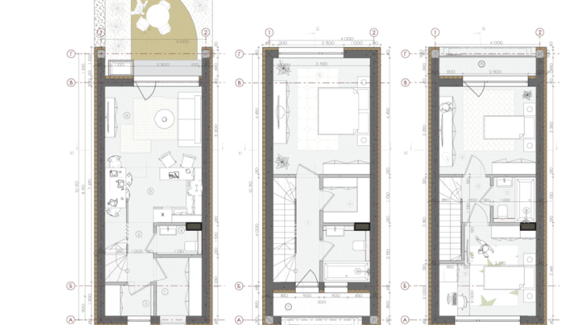 Планировка таунхауса в Таунхаус Sвой Dом 2 92 м², фото 586570