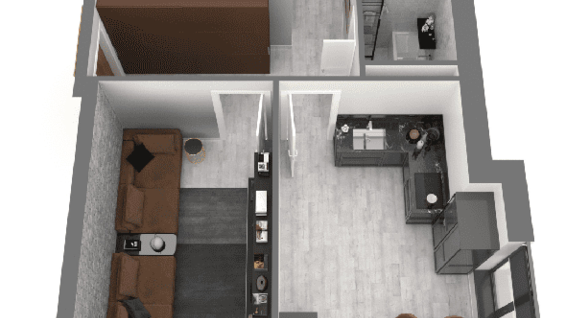 Планировка 2-комнатной квартиры в ЖК Дом у моря Premier 73.12 м², фото 586659
