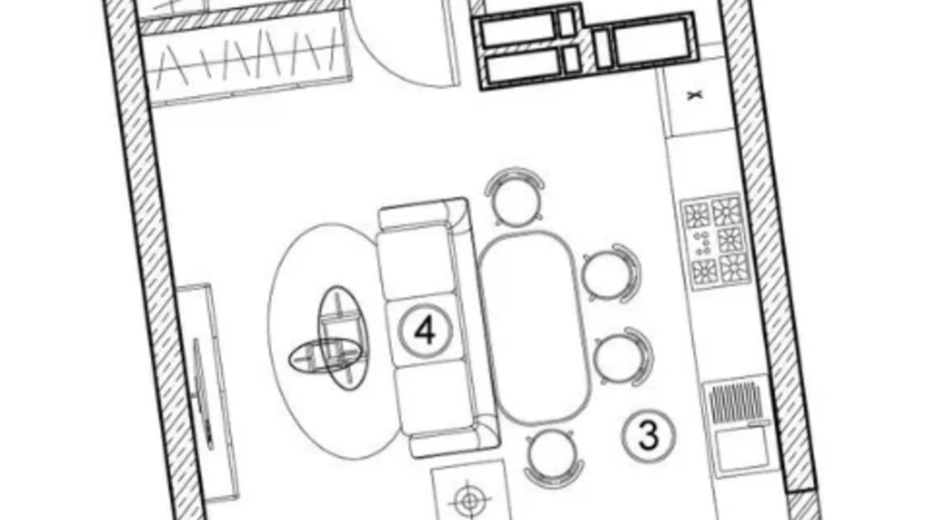 Планування 3-кімнатної квартири в ЖК Aria 37.43 м², фото 586848