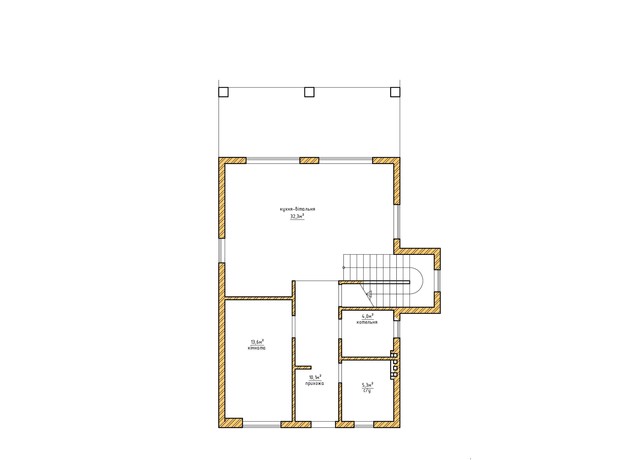 КГ Солнечный склон: планировка 4-комнатной квартиры 267 м²