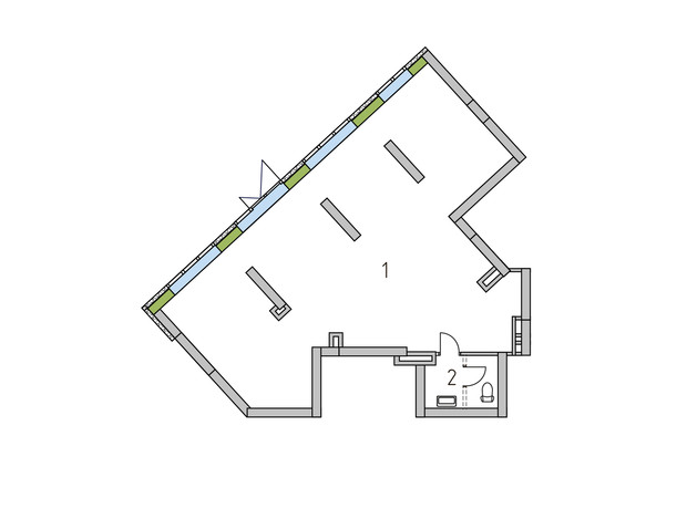 ЖК Madison Gardens: планировка помощения 95.2 м²