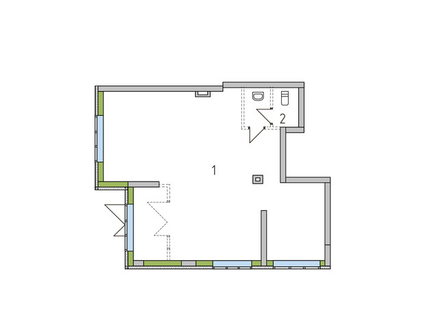 ЖК Madison Gardens: планування приміщення 76.1 м²