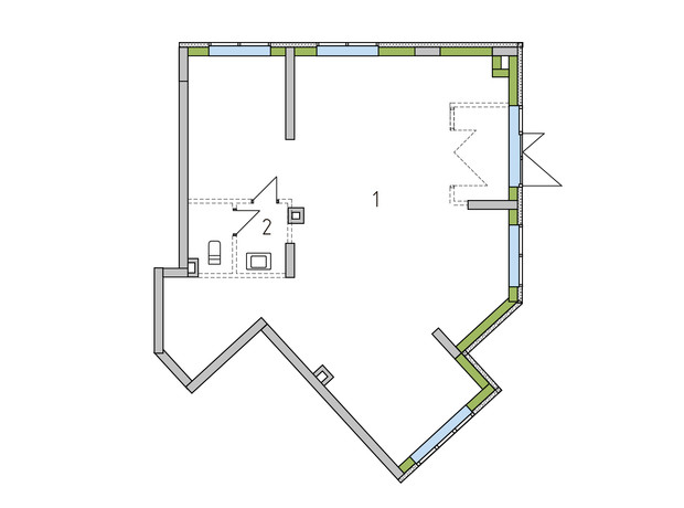 ЖК Madison Gardens: планировка помощения 91.2 м²