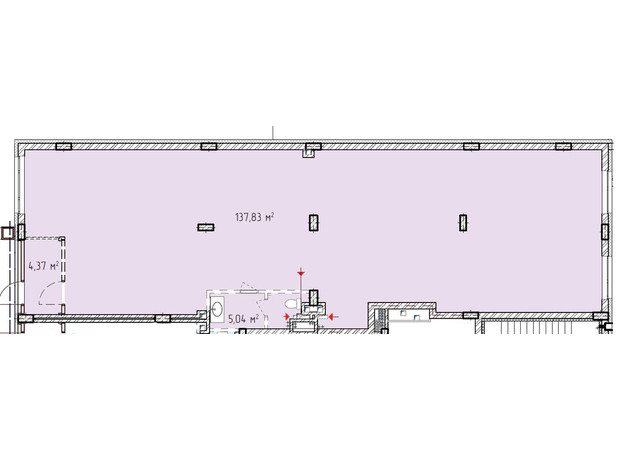 ЖК Лавандовий: планування приміщення 147.17 м²
