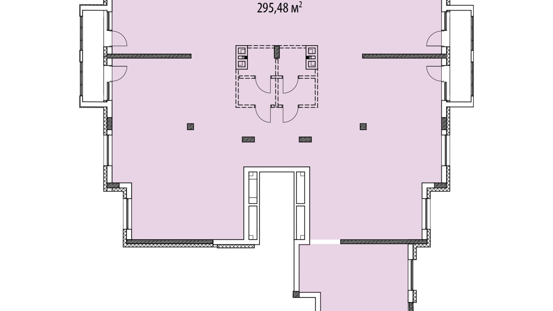 Планировка торгового помещения в ЖК Лавандовый 295.48 м², фото 589191