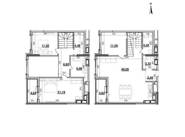 ЖК Maxima Residence: планировка 3-комнатной квартиры 129.94 м²