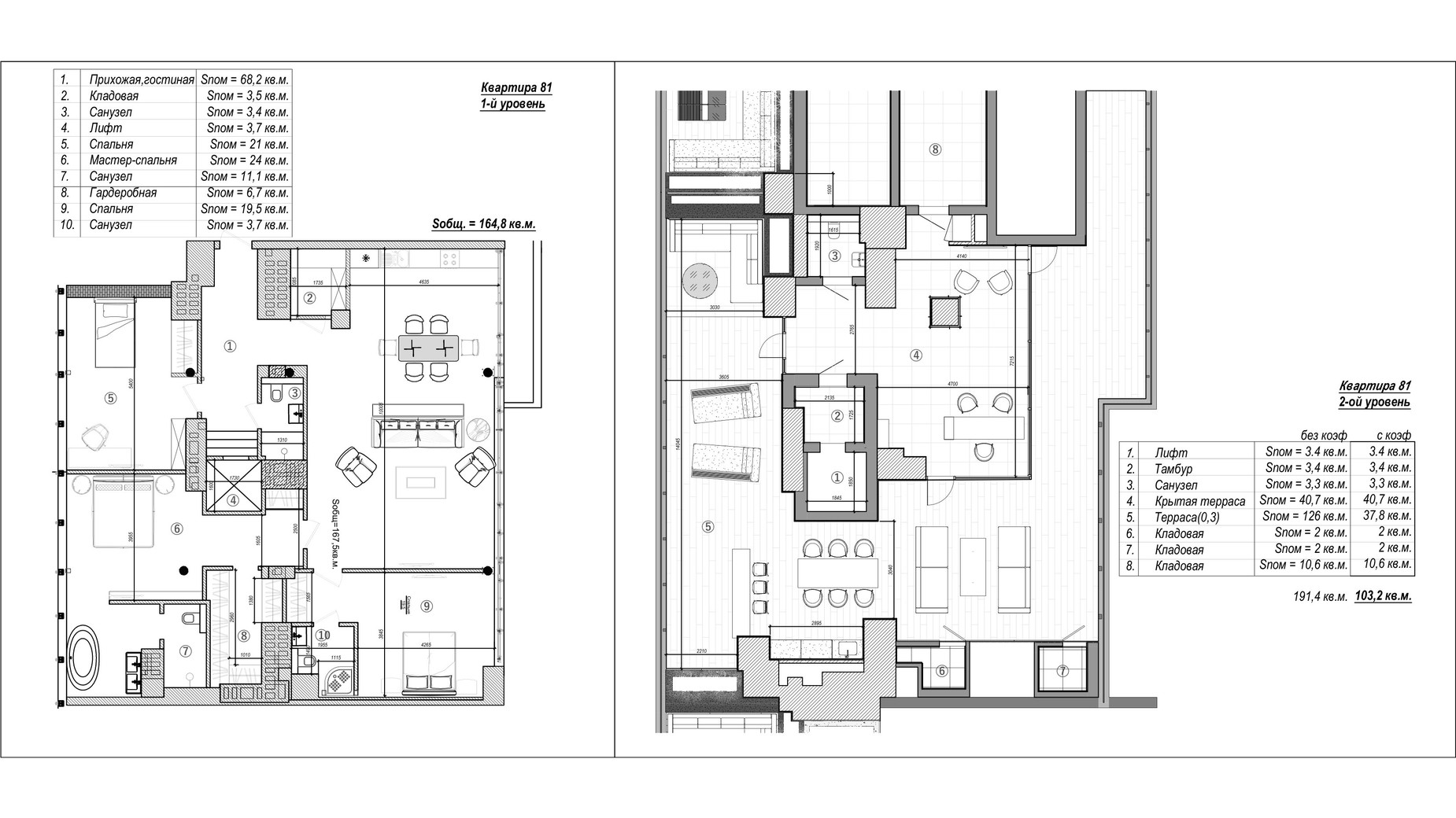 Планировка 4-комнатной квартиры в ЖК Graf 268 м², фото 590768