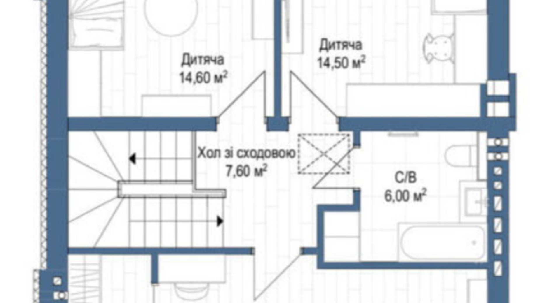 Планування таунхауса в Таунхаус Family Town 135.9 м², фото 590951