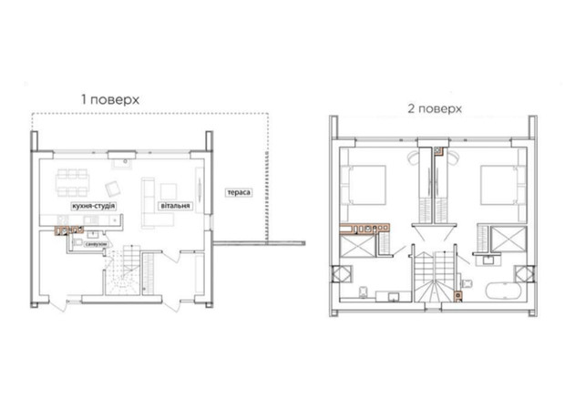 КМ Bukovillage Residence : планування 3-кімнатної квартири 134.75 м²