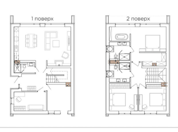 КМ Bukovillage Residence : планування 4-кімнатної квартири 150.04 м²