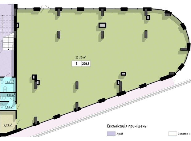 Апарт-комплекс Престиж Хол: планування приміщення 230 м²