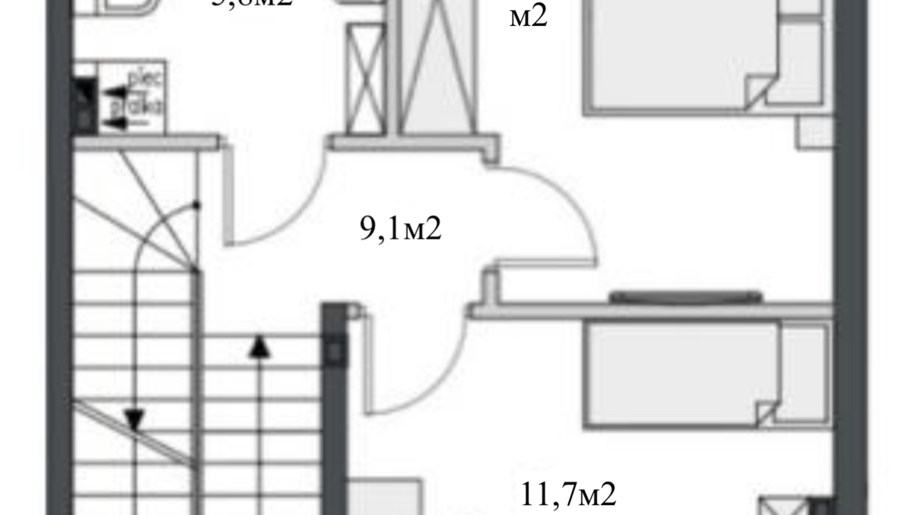 Планировка таунхауса в Таунхаус на Соборной 119.6 м², фото 593813