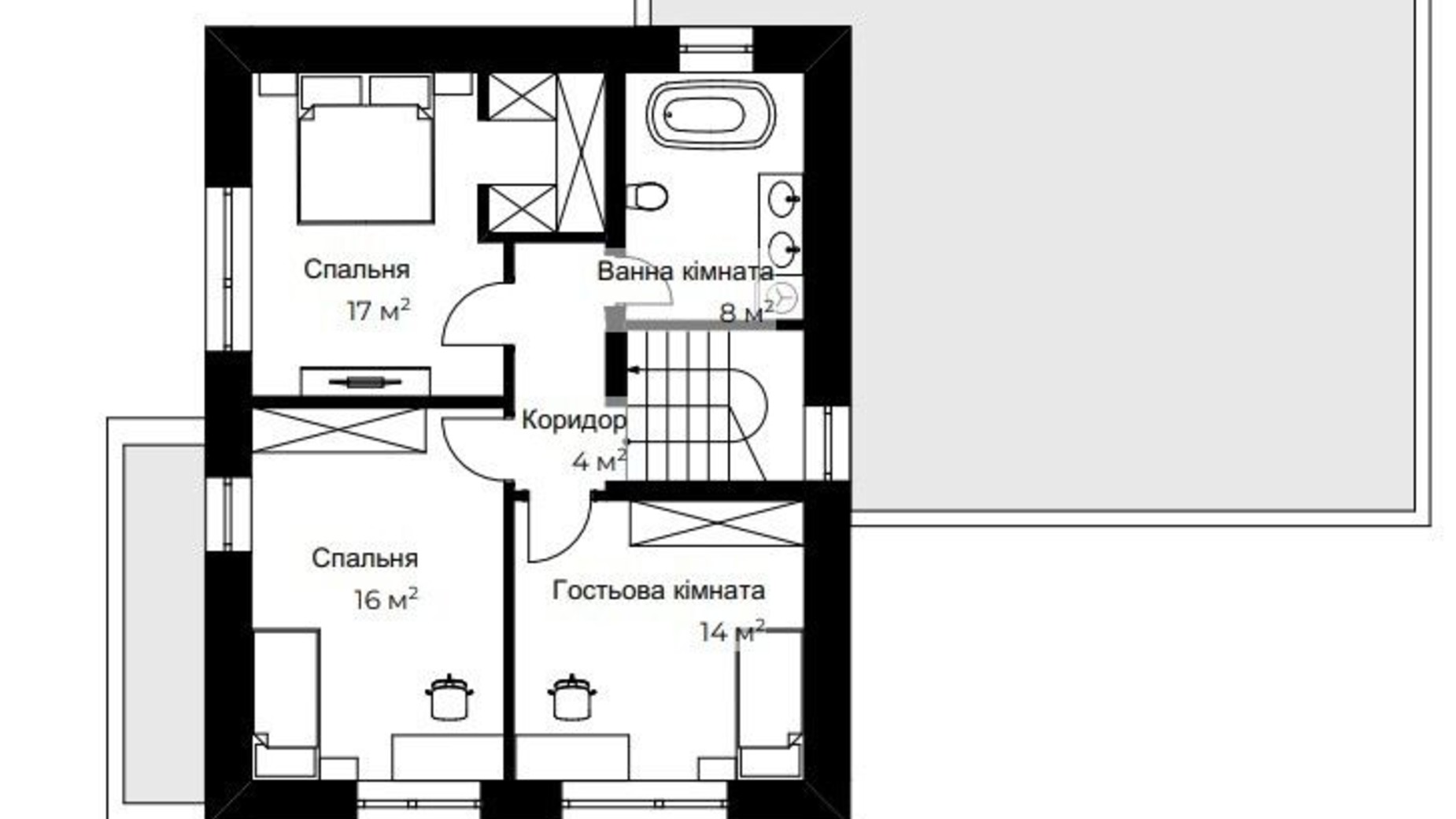 Планування котеджу в КМ Mulberry Homes 131 м², фото 594753