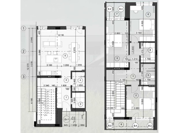 КГ Miami: планировка 3-комнатной квартиры 142.53 м²