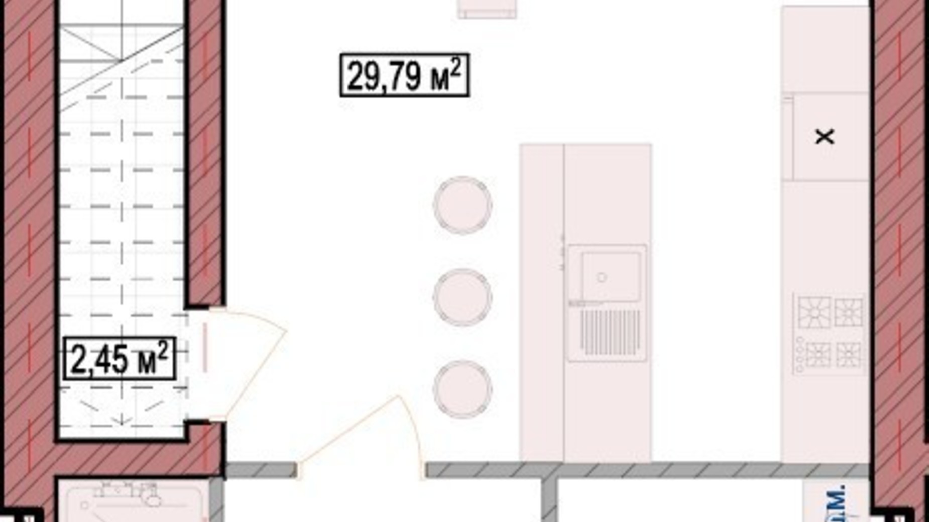 Планування таунхауса в Таунхаус Green Home 90.5 м², фото 596857