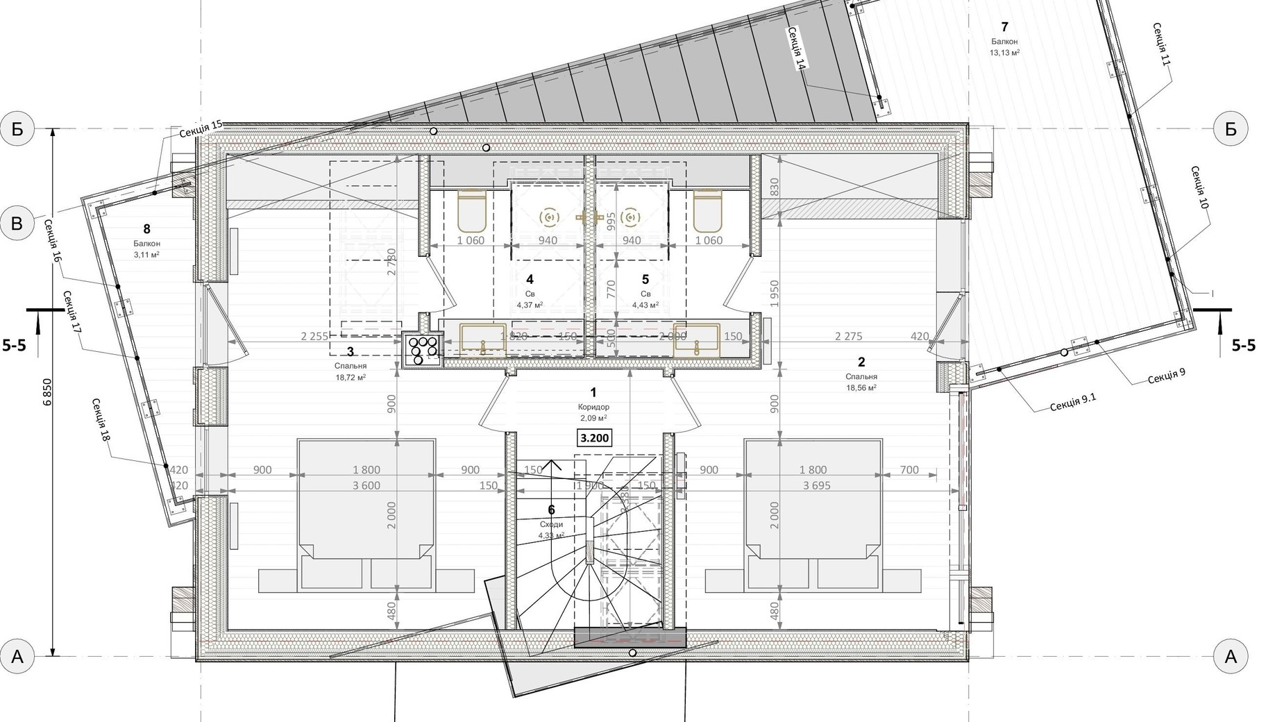 Планування котеджу в КМ Skogur 163 м², фото 597029