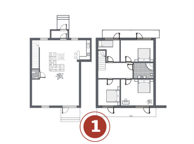 КМ Andora: планування 4-кімнатної квартири 92.8 м²