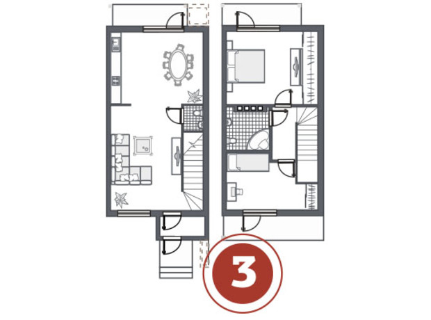 КМ Andora: планування 3-кімнатної квартири 105.4 м²