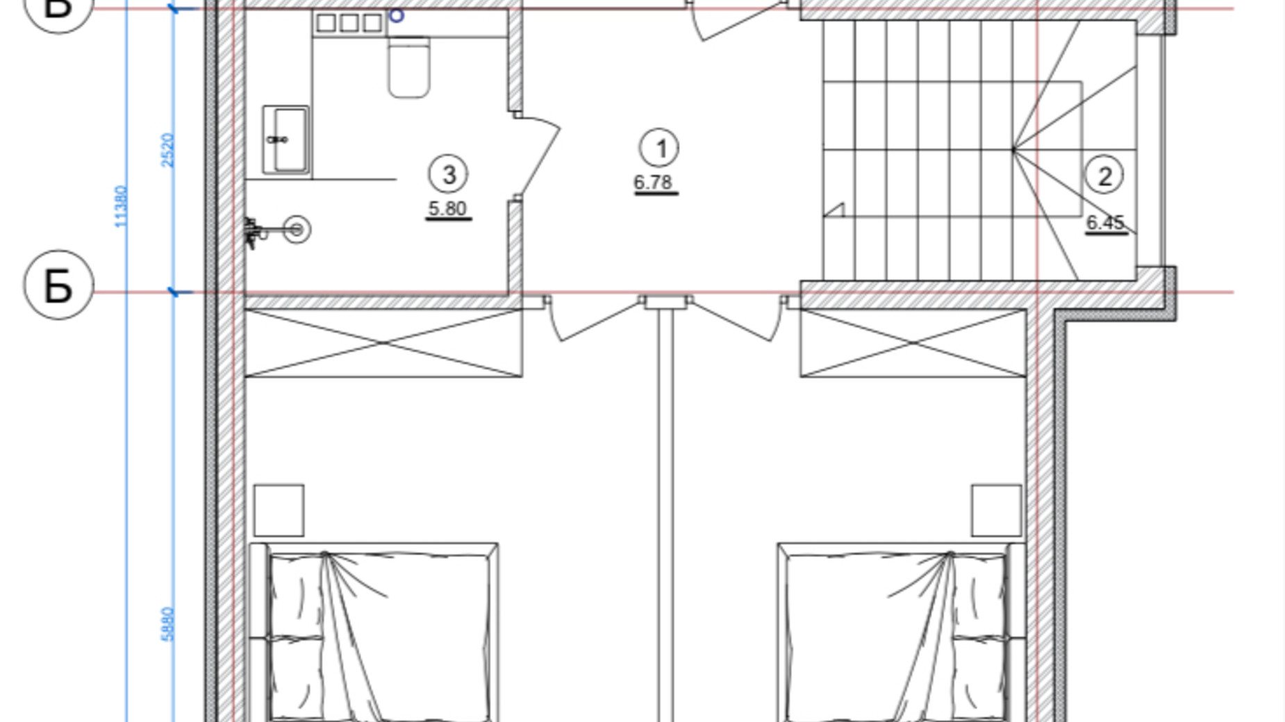 Планировка коттеджа в КГ Osocor House 155 м², фото 598458