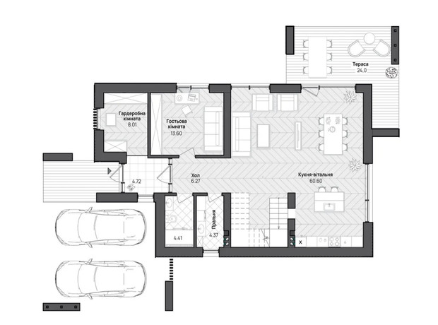 КМ О.Краса: планування 4-кімнатної квартири 185 м²