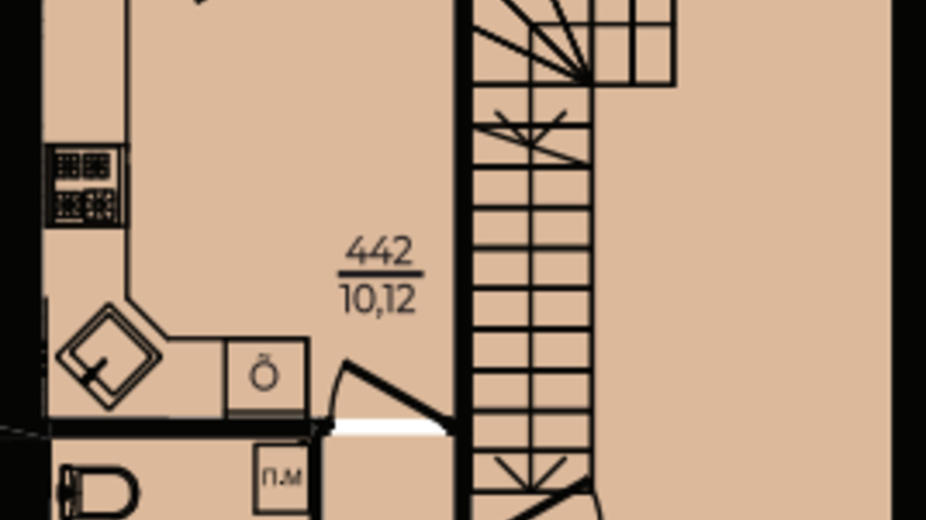 Планування 2-кімнатної квартири в ЖК Едем 81.21 м², фото 598878