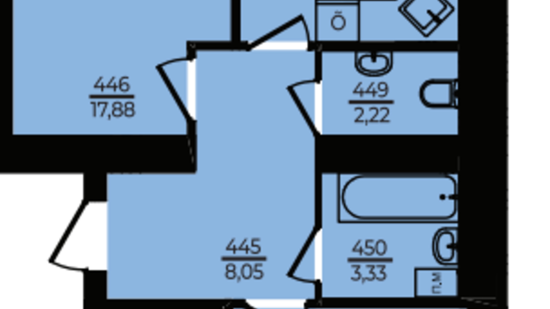 Планировка 4-комнатной квартиры в ЖК Эдем 145.25 м², фото 598882