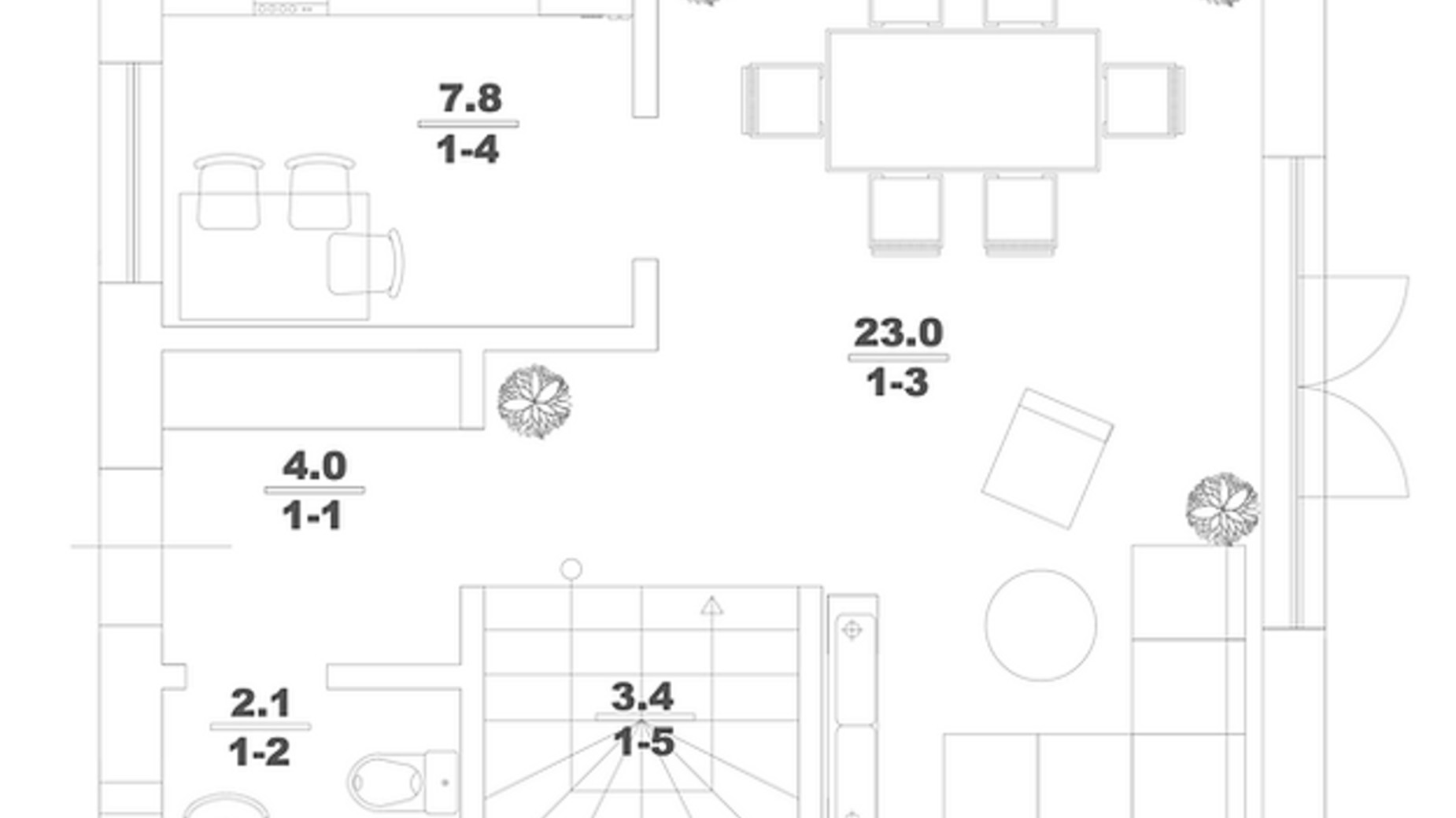 Планування таунхауса в Таунхаус Lisopark 126.9 м², фото 599566