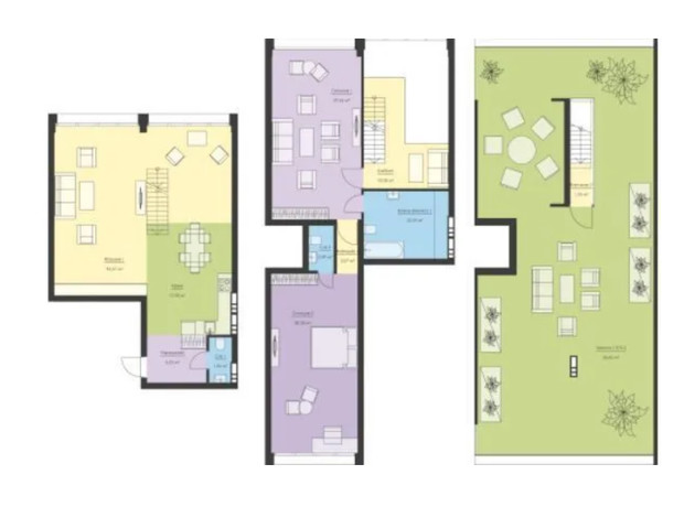 ЖК Новый Подол: планировка 3-комнатной квартиры 186.85 м²