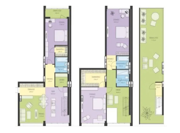 ЖК Новый Подол: планировка 4-комнатной квартиры 181.34 м²