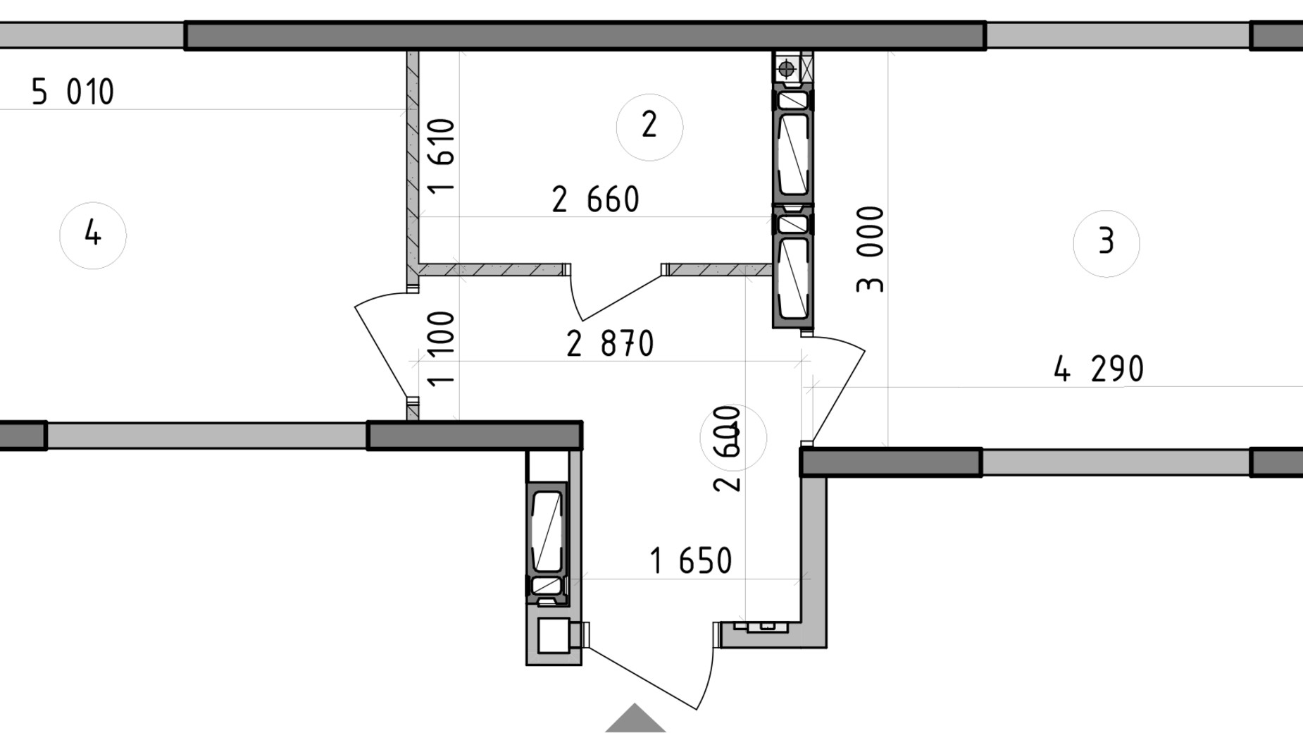 Планировка 3-комнатной квартиры в ЖК Оптимісто 39.88 м², фото 603045