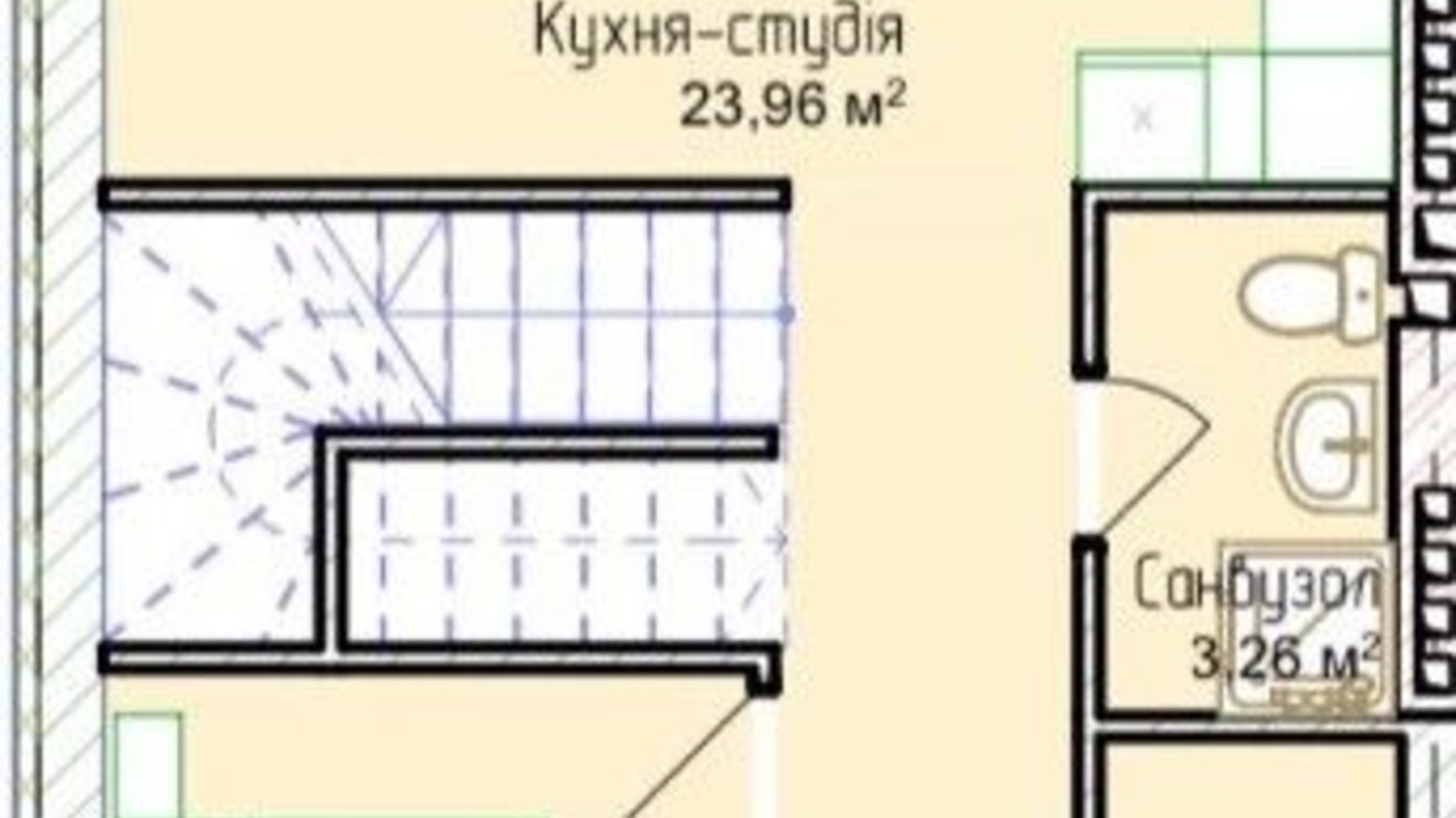 Планування дуплекса в Дуплекс Житомирський дворик - 2 110 м², фото 604275
