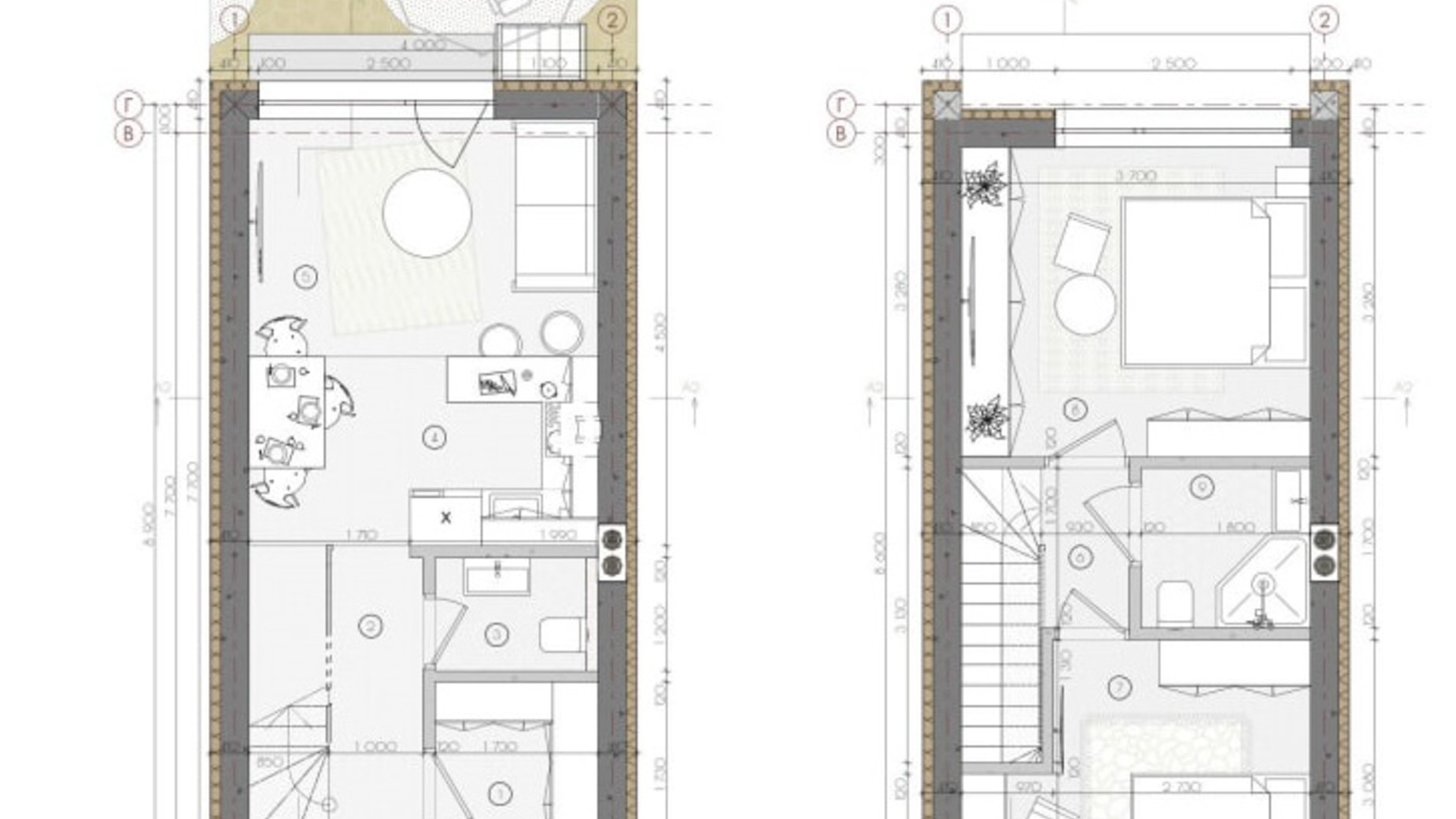 Планировка таунхауса в Таунхаус Sвой Dом 2 55.79 м², фото 604516