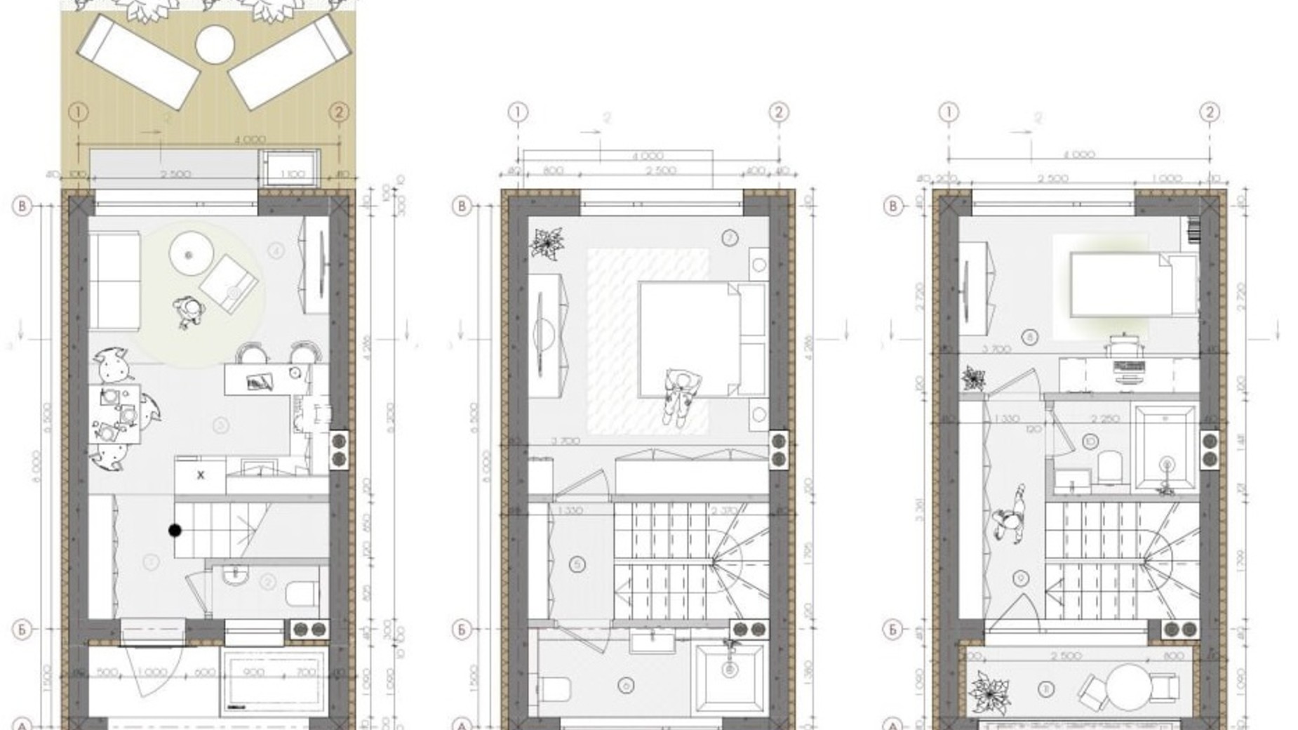 Планування таунхауса в Таунхаус Sвій Dім 2 69.16 м², фото 604517