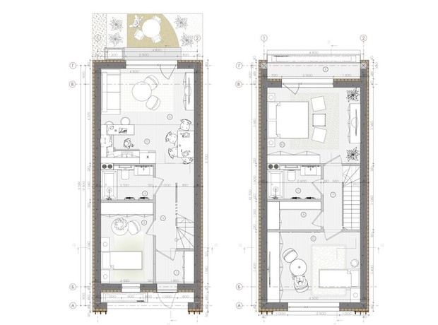 Таунхаус Sвой Dом 2: планировка 3-комнатной квартиры 90.19 м²