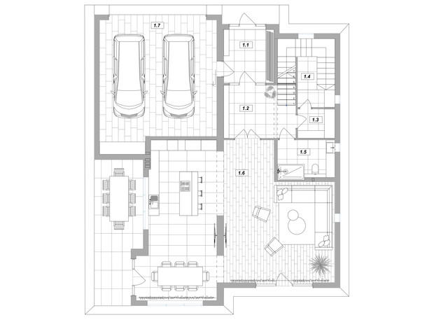 КМ LakeWood 2: планування 3-кімнатної квартири 283 м²