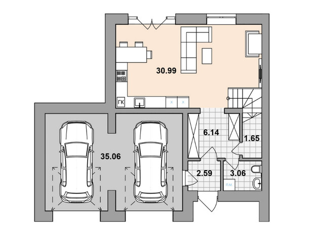 КМ Провесінь: планування 4-кімнатної квартири 150 м²