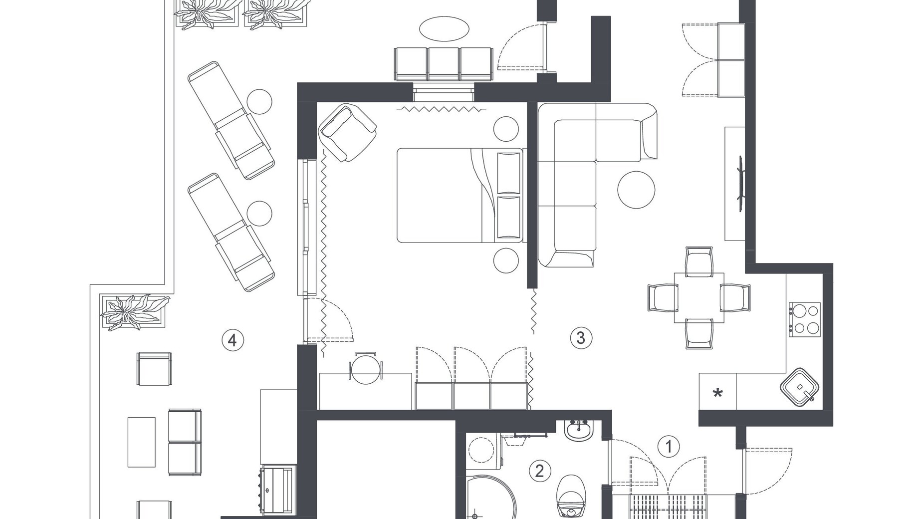 Планировка 2-комнатной квартиры в Клубный дом L14. Home in Pechersk 66.8 м², фото 606738