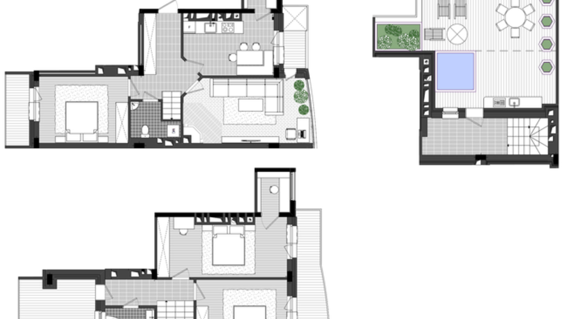 Планування багато­рівневої квартири в ЖК Женев'єва-2 114 м², фото 607227