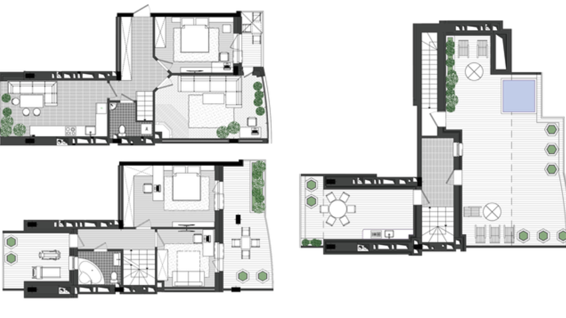 Планування багато­рівневої квартири в ЖК Женев'єва-2 117 м², фото 607228